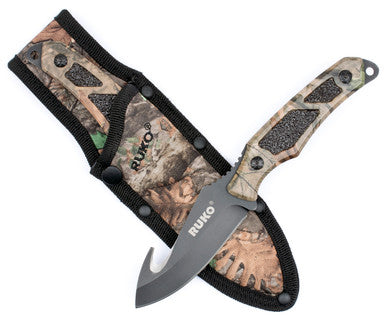 440A, 3-1/2" Fixed Gut Hook Blade Knife, WX-3D Aluminum Handle w/Grip tape Inserts