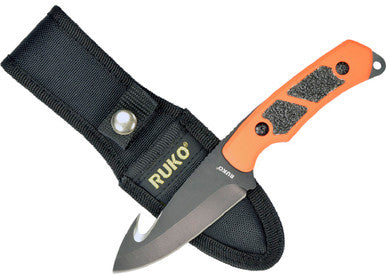 440A, 3-1/4" Fixed Blade Skinning knife, Blaze Orange Handle