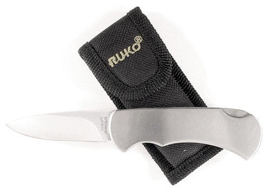 420A, 2" Folding Blade Pocket Knife, Stainless Steel Handle