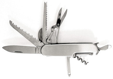 420A, 3-1/2" 11-Function Folding Blade Swiss Style Pocket knife