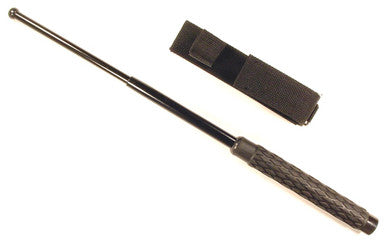 NS-21, Steel Baton with Rubber Grip, Extendable to 21"