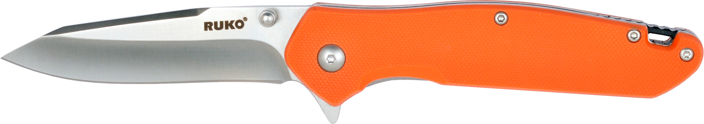 420A, 3.25" Folding Blade Tactical Knife, Orange GFR Nylon/Stainless Steel Handle