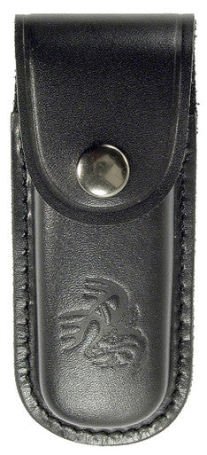 Full Grain Leather Sheath, Fits up to 4.5" Closed Length Folding Knives