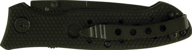 440A, 3-1/4" Folding Blade Assisted Open Knife, Matte Black Handle
