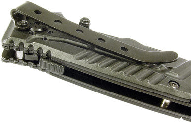 440A, 3-1/4" Folding Blade Assisted Open Knife, Rubberized Black Handle