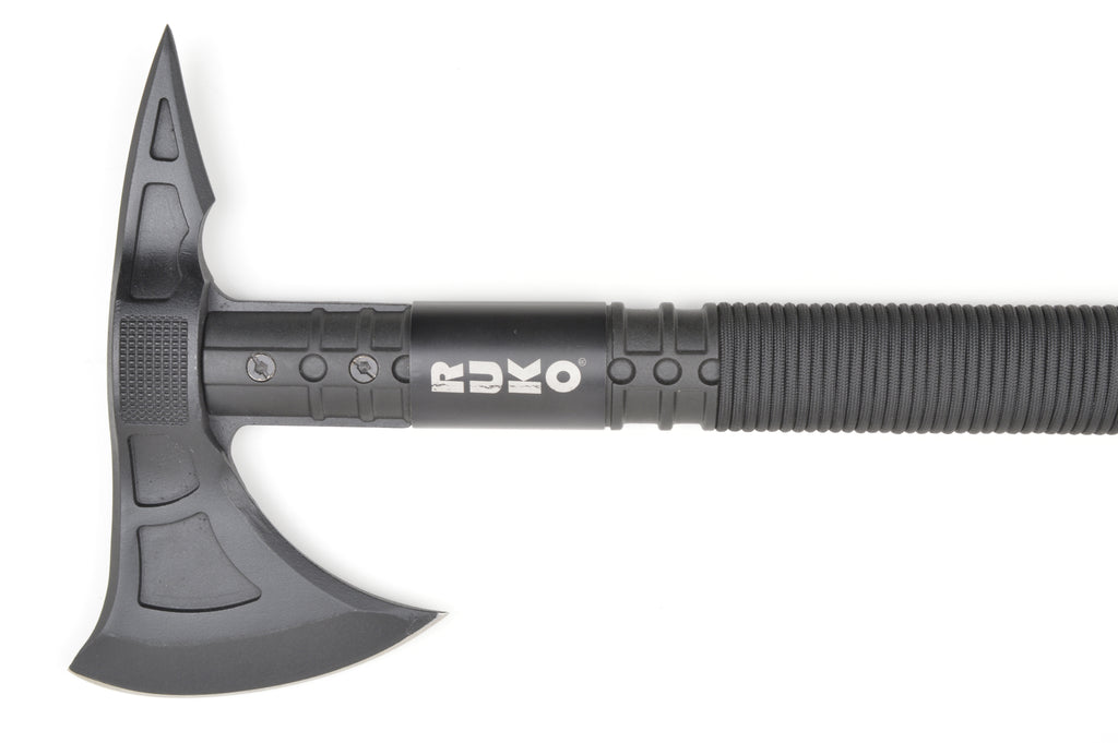 Cast 2CR13 Oxide Finish, 7-1/2" Tactical Axe, GFR Nylon Handle w/550D Nylon Paracord