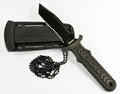 RUKO RUK0098, 440A TiN, 3" Fixed Blade Neck/Boot knife, Glass Reinforced Nylon Handle