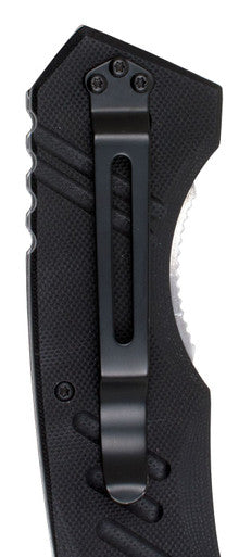 440A, 4" Folding Blade Asssited Open Knife, Oversized Black G10 Handle