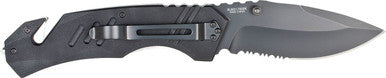 440A, 4" Folding Blade Asssited Open Knife, Oversized Black G10 Handle