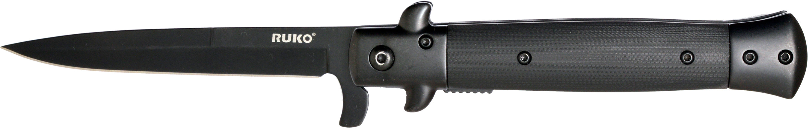 420A, Blackout 4" Folding Blade Assisted Open Knife, G10 Handle