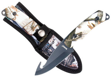 Gut Hook Knife (TUNDRA Camouflage Pattern)