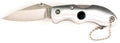 420A, 1-3/4" Folding Blade Knife, Brushed Stainless Steel Handle