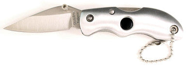 420A, 1-3/4" Folding Blade Knife, Brushed Stainless Steel Handle