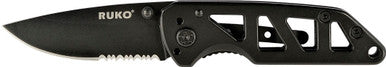 440A TiN, 2-1/2" Folding Blade Ti-Tactical Knife, Black Titanium Nitride Coated Vented Handle