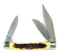 440A, 4" Folding Blade Pocket Knife, Simulated Deer Horn Handle