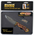 420A Fixed Blade & Money Clip Set, King of The Mountain, Gift Tin - Clamshell
