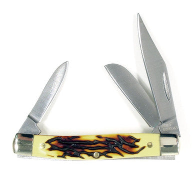 440A, 2-3/4" Folding Blade Pocket Knife, Simulated Deer Horn Handle