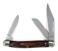 Handcrafted 3-blade Stockman Pocket Knife with Pakkawood Scales
