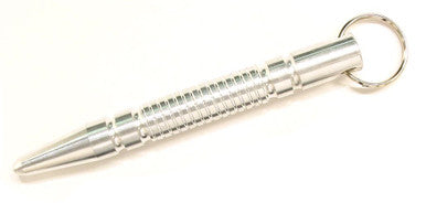 RUKO K4438SR, Aluminum 5-1/2" Kubaton Defense Stick with Key Ring, Brushed Finish