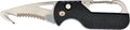 RUKO RUK0194BK, 7CR17MOV, 1.75" Folding Blade Rescue Knife, black GFR Nylon Handle